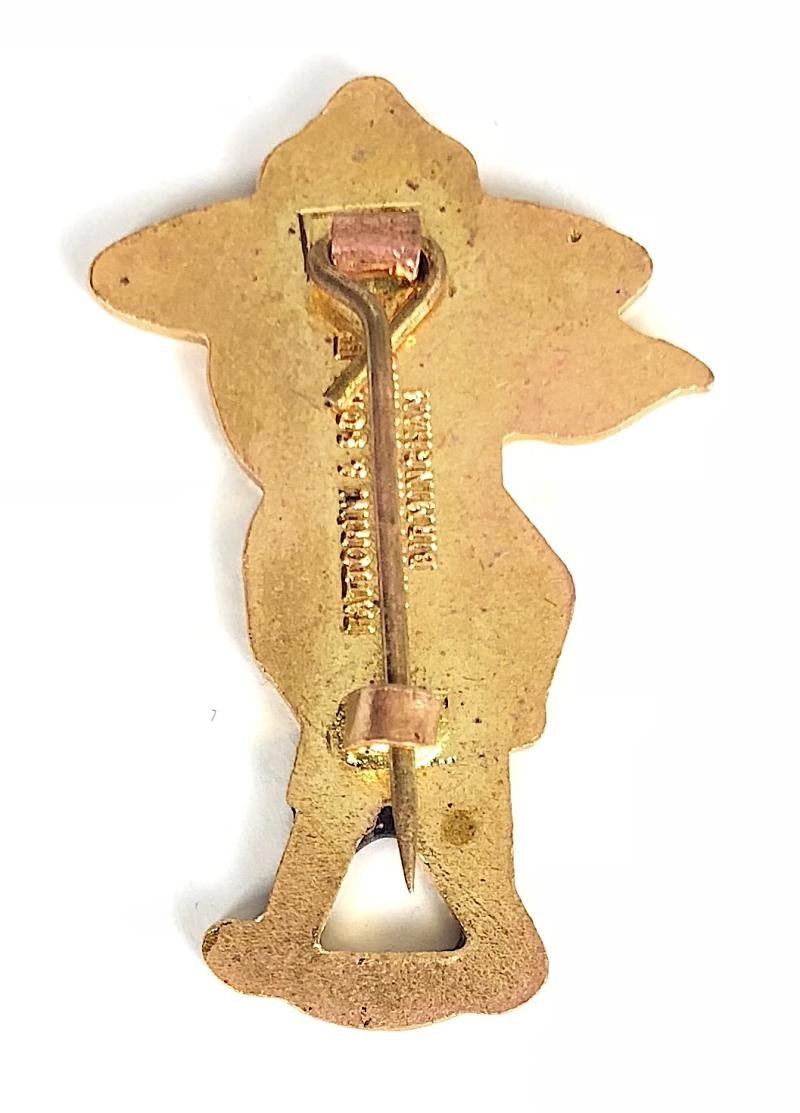 Robertsons Golly Boy Scout white waistcoat advertising badge FATTORINI BIRMINGHAM — image 2