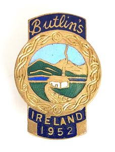 1952 Butlins Ireland Mosney holiday camp badge