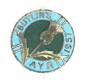 Butlins 1957 Ayr holiday camp badge Scotland