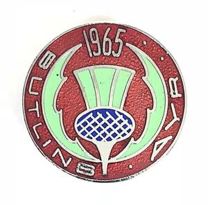 1965 Butlins Ayr holiday camp thistle badge Scotland