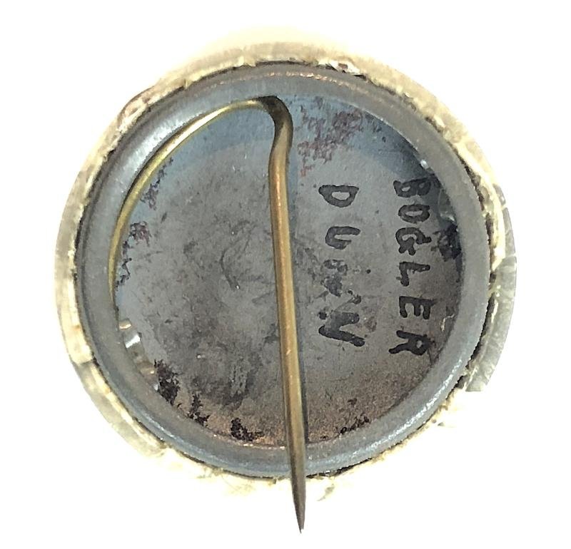 Boer War Bugler John Francis Dunne Dublin Fusiliers photographic badge — image 2