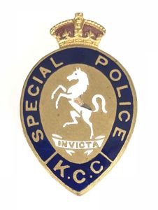 WWI Kent County Constabulary Special Police badge