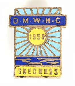 1959 Derbyshire Miners Welfare Holiday Centre D.M.W.H.C Skegness Badge