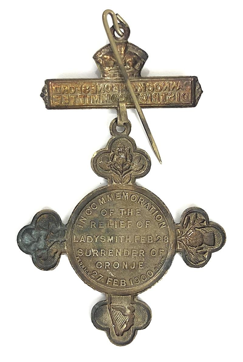 Relief of Ladysmith Surrender of Cronje 1900 commemorative badge — image 2