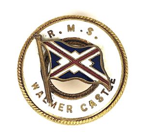 RMS Walmer Castle Union-Castle Mail Steamship Company Badge