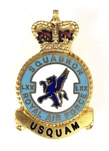 RAF No 70 Squadron Royal Air Force Badge circa 1950s …