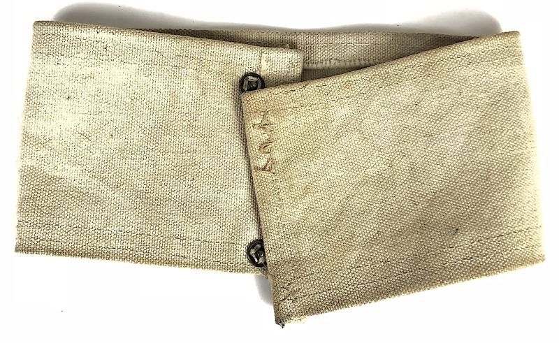 Naval Shore Patrol White Canvas Armband — image 2