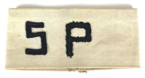 Naval Shore Patrol White Canvas Armband
