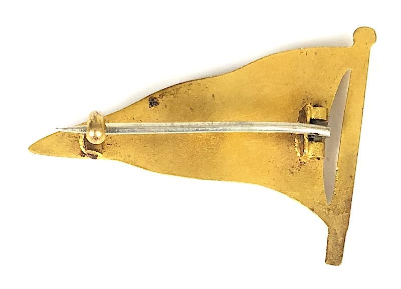 Royal Bermuda Yacht Club ripple pennant enamel flag badge — image 2