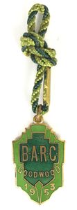 British Automobile Racing Club BARC Goodwood 1953 membership badge