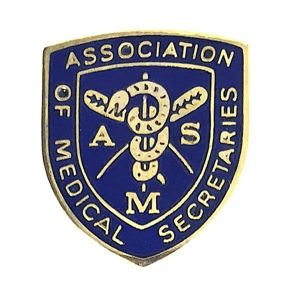 Association of Medical Secretaries union badge