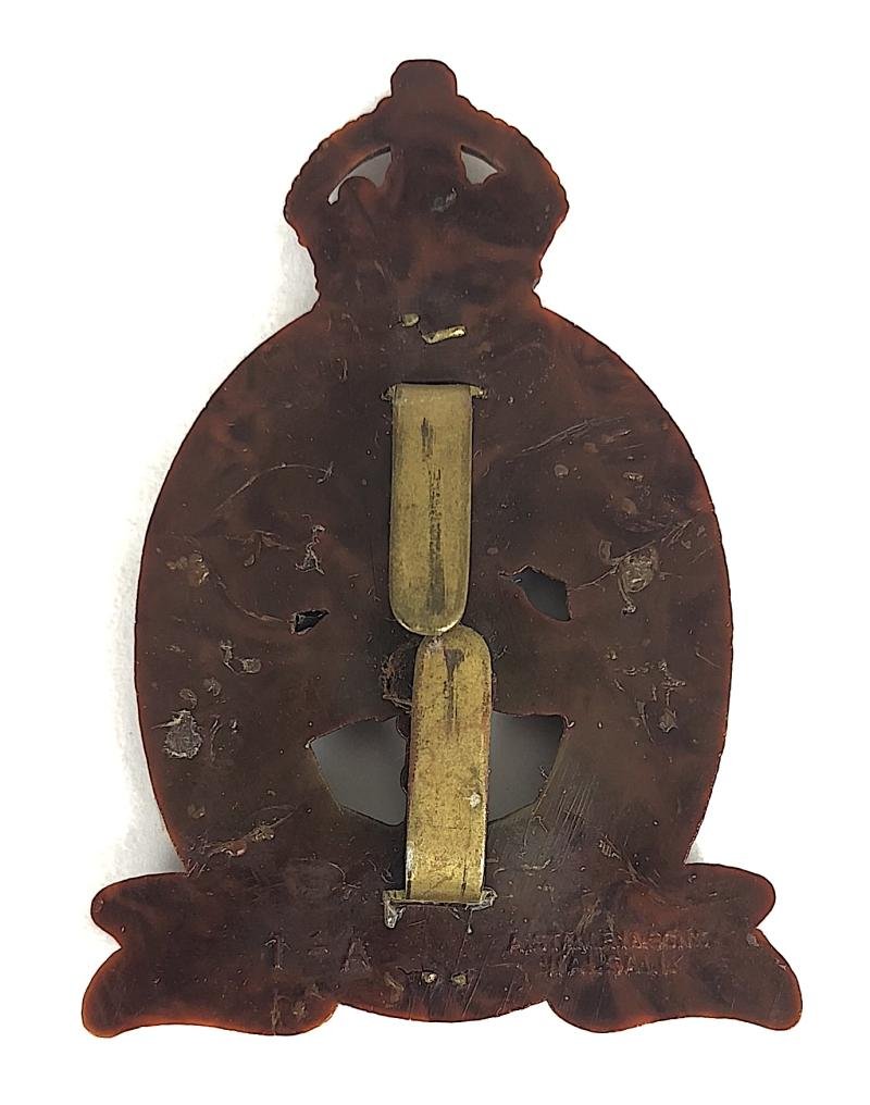 Womens Land Army Timber Corps plastic economy issue WLA hat badge — image 2