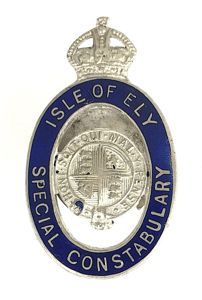 Isle of Ely Special Constabulary police badge Cambridgeshire