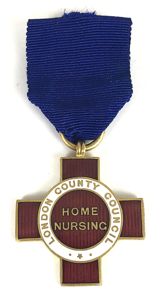 London County Council LCC Home Nursing Badge