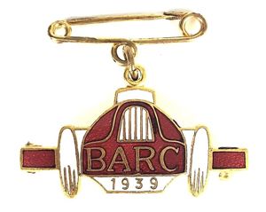 Brooklands Automobile Racing Club BARC 1939 badge No 591