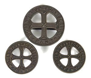 WW2 Womens Transport Service F.A.N.Y cap badge & collars J.R. …