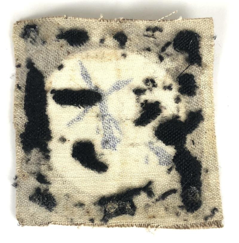 WW2 Netherland District printed cloth formation sign badge — image 2