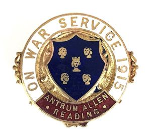 WW1 Antrum Allen Reading Harness Maker 1915 On War Service …