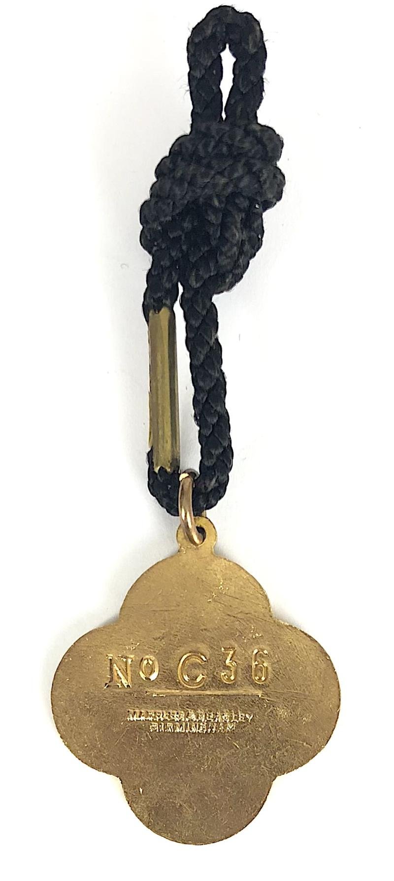 British Automobile Racing Club 1956 BARC Goodwood membership badge No C36 — image 2