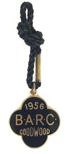 British Automobile Racing Club 1956 BARC Goodwood membership badge No …
