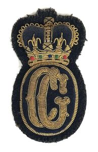 H.M.Coastguard Petty Officer bullion cloth cap badge