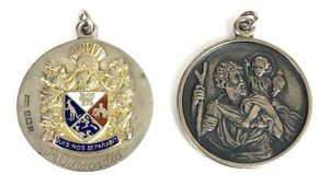 SS Arcadia P&O shipping line 1955 Silver St Christopher pendant …