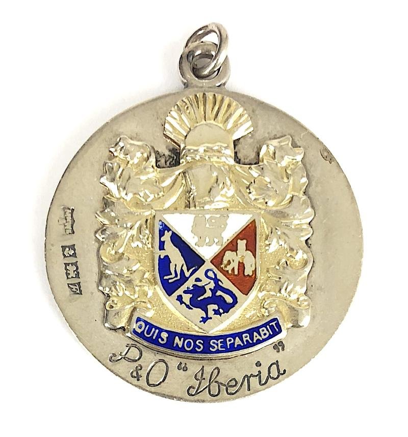 SS Iberia P&O shipping line 1955 Silver St Christopher pendant badge by Mappin & Webb — image 2