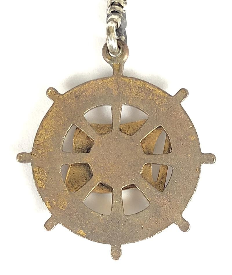 United States Lines House Flag ships wheel badge 1921 -1992 — image 3