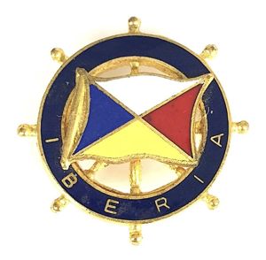 S.S.Iberia P&O shipping line ships wheel badge