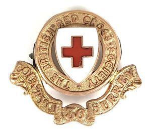 WW1 British Red Cross Society County of Surrey 36 Detachment …
