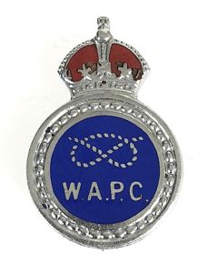WW2 Staffordshire W.A.P.C. Women's Auxiliary Police Corps Badge