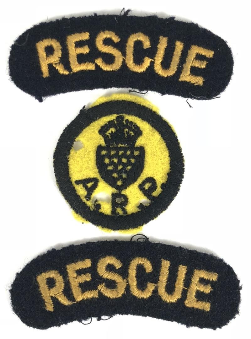 WW2 Civil Defence Cornwall Area Resue Service Badges Launceston named — image 3