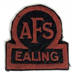 Auxiliary Fire Service AFS Ealing London overall breast badge