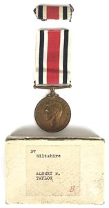 King George VI Special Constabulary long service medal Wiltshire