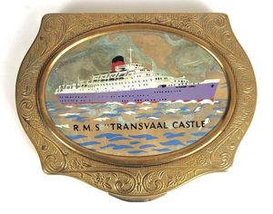 RMS Transvaal Castle Shipping Line Stratton Ladies Compact 1961–1966