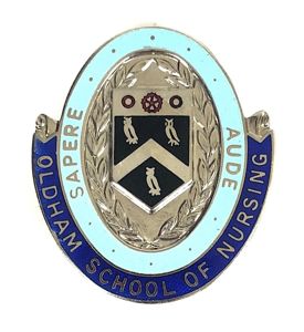 Oldham School of Nursing hospital trained nurse named badge Greater …