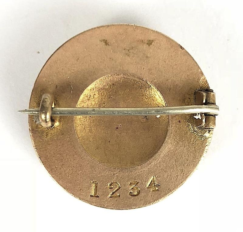 WW1 On His Majesty's Service O.H.M.S. war service numbered badge — image 2