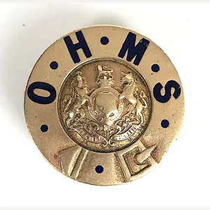 WW1 On His Majesty's Service O.H.M.S. war service numbered badge