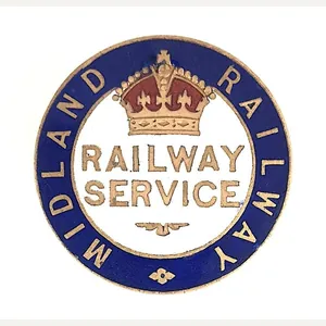WW1 Midland Railway War Service Badge E15147