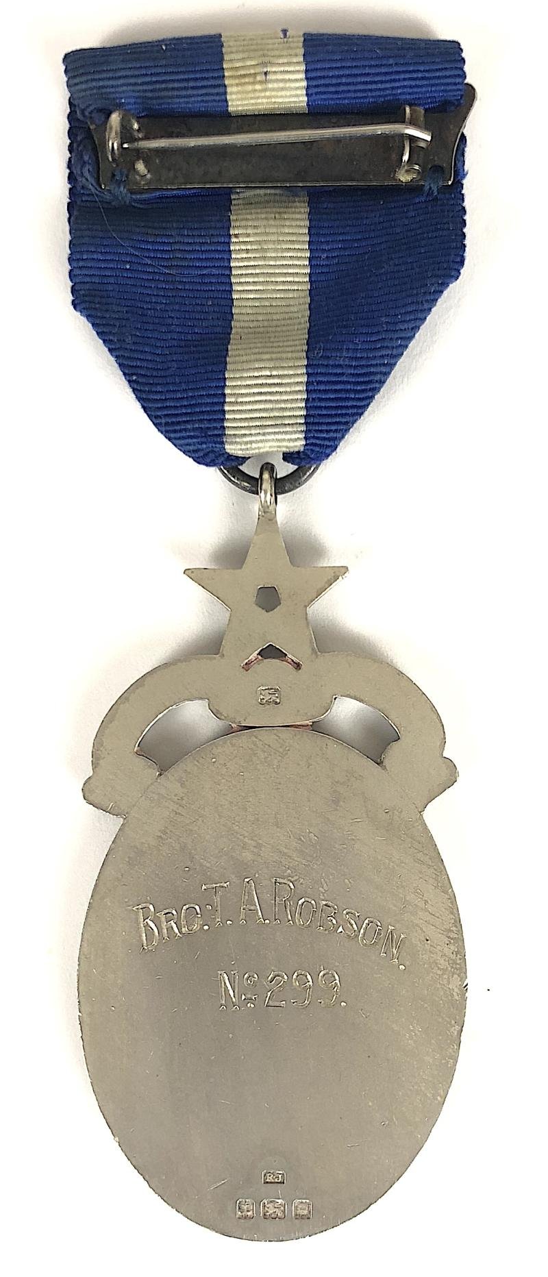 Royal Masonic Freemasons Hospital Hm 1934 Silver Jewel Badge — image 2