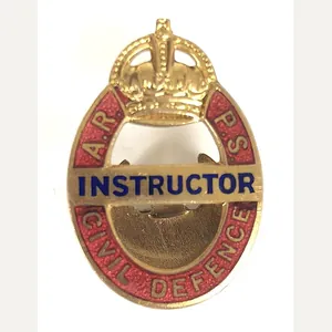 Air Raid Precaution School ARPS Civil Defence Instructor badge