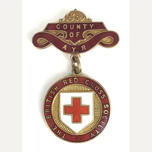 British Red Cross Society County of Ayr Scottish Named Badge