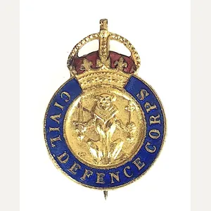 Civil Defence Corps Scotland home front volunteer pin badge 1949 …