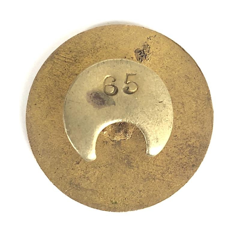 WW1 Lancashire & Yorkshire Railway Transport Service Badge 1st Issue Numbered 65 — image 2