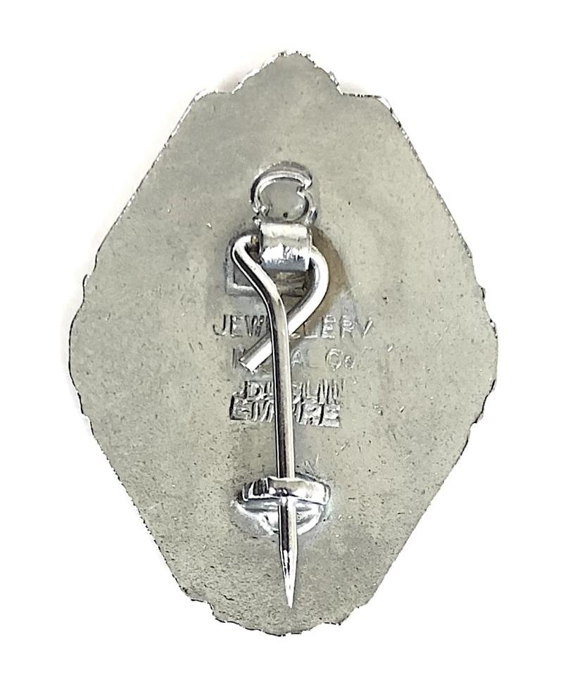 Butlins 1956 Clacton holiday camp sailing ship octagonal badge — image 2