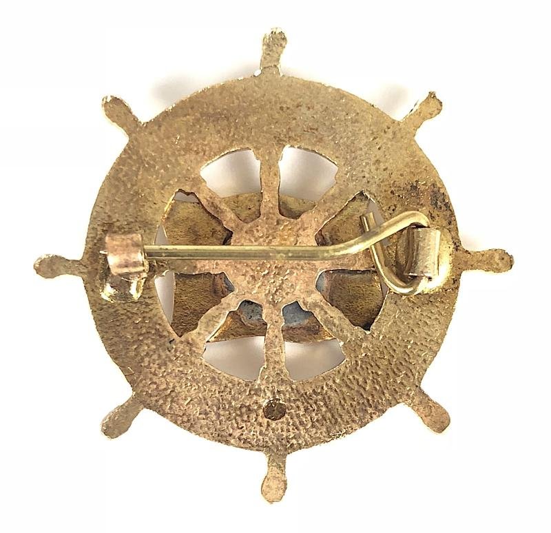 M.V. Ulster Queen P&O Ferries ships wheel pin badge c1967 - 1981 — image 2