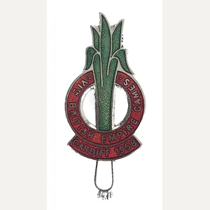 British Empire and Commonwealth Games Cardiff 1958 Badge Wales