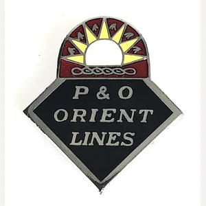 P & O Orient Lines Rising Sun Badge circa 1960
