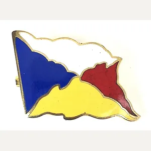 Peninsular & Oriental Steam Navigation Co house flag badge c1980