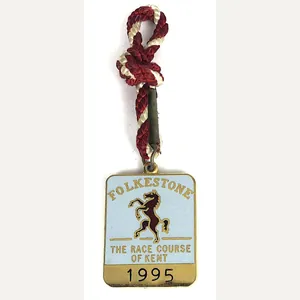 1995 Folkestone Racing Club Badge The Race Course of Kent